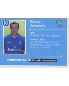 Chelsea Slavisa Jokanovic card of 2000'-2001