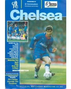 Chelsea v Southampton official programme 02/04/1994
