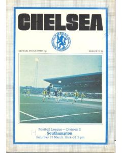 Chelsea v Southampton official programme 13/03/1976