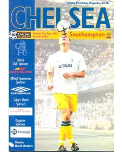 Chelsea v Southampton official programme 14/04/2001 Premier League