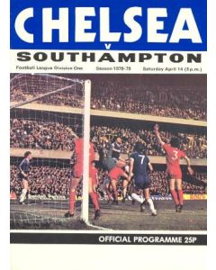 Chelsea v Southampton official programme 14/04/1979