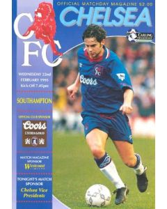 Chelsea v Southampton official programme 22/02/1995