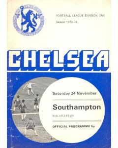 Chelsea v Southampton official programme 24/11/1973