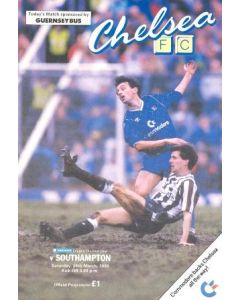 Chelsea v Southampton official programme 26/03/1988
