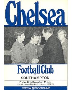 Chelsea v Southampton official programme 26/12/1969