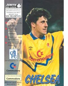 Chelsea v Southampton official programme 29/01/1992