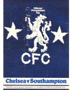 Chelsea v Southampton official programme 30/10/1976