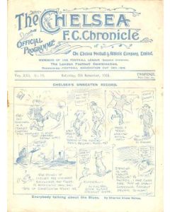 Chelsea v Stockport County official programme 07/11/1925