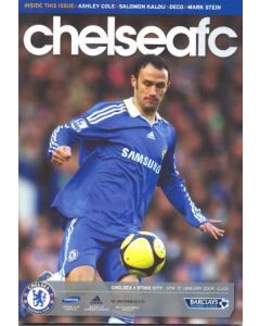 Chelsea v Stoke City official programme 17/01/2009