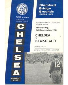 Chelsea v Stoke City official programme 01/09/1965