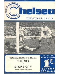 Chelsea v Stoke City official programme 05/03/1969