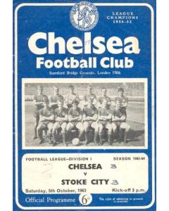Chelsea v Stoke City official programme 05/10/1963