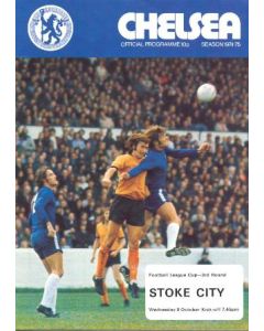 Chelsea v Stoke City official programme 09/10/1974