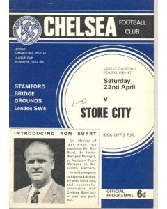 Chelsea v Stoke City official programme 22/04/1967
