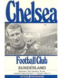 Chelsea v Sunderland official programme 31/01/1970 Football League
