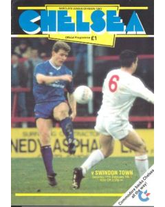Chelsea v Swindon Town official programme 11/02/1989