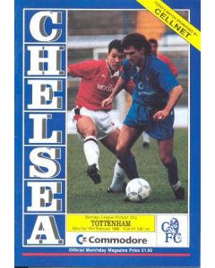 Chelsea v Tottenham Hotspur official programme 10/02/1990