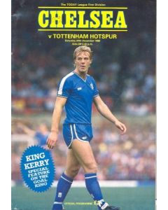 Chelsea v Tottenham Hotspur official programme 20/12/1986
