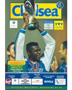 Chelsea v Valerenga official programme 04/03/1999 European Cup Winners Cup