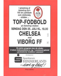 Chelsea v Viborg official programme 25/07/1993