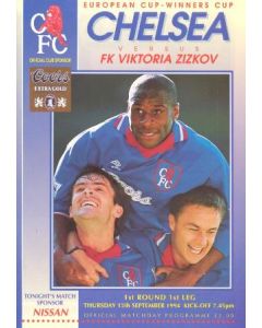 Chelsea v Viktoria Zizkov official programme 15/09/1994