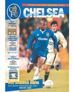Chelsea v West Bromwich Albion official programme 04/01/1997 F.A. Cup