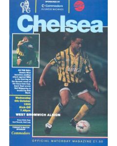 Chelsea v West Bromwich Albion official programme 06/10/1993