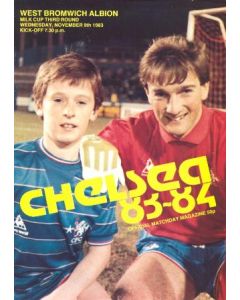 Chelsea v West Bromwich Albion official programme 09/11/1983