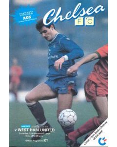 Chelsea v West Ham United official programme 12/12/1987