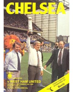 Chelsea v West Ham United official programme 15/09/1984
