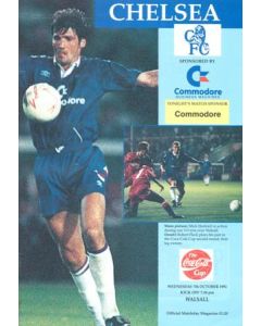 Chelsea v Walsall official programme 07/10/1992 Coca Cola Cup
