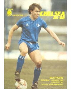 Chelsea v Watford official programme 01/03/1986