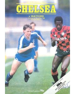 Chelsea v Watford official programme 01/11/1986