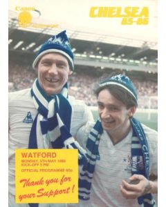 Chelsea v Warford official programme 05/05/1986