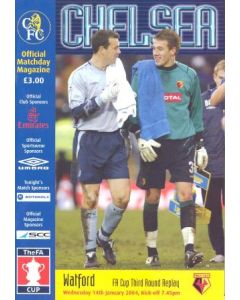 Chelsea v Watford official programme 14/01/2004