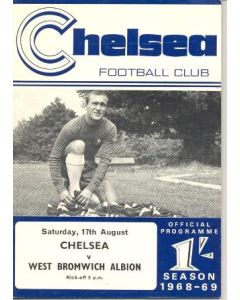 Chelsea v West Bromwich Albion official programme 17/08/1968