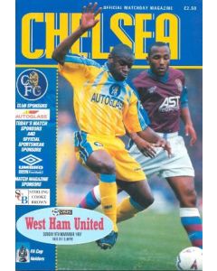 Chelsea v West Ham United official programme 09/11/1997
