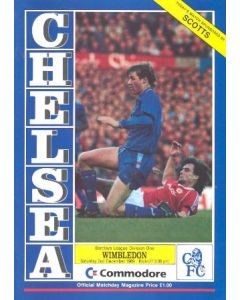 Chelsea v Wimbledon official programme 02/12/1989