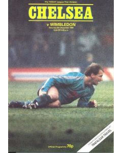 Chelsea v Wimbledon official programme 06/12/1986
