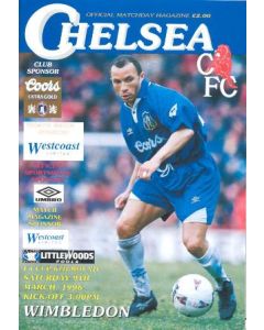 Chelsea v Wimbledon official programme 09/03/1996