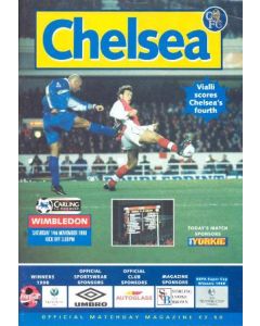 Chelsea v Wimbledon official programme 14/11/1998