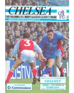 Chelsea v Wimbledon official programme 16/02/1991