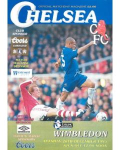 Chelsea v Wimbledon official programme 26/12/1995