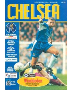 Chelsea v Wimbledon official programme 26/12/1997