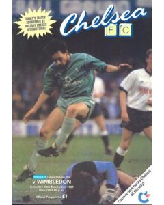Chelsea v Wimbledon official programme 28/11/1987