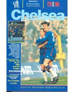 Chelsea v Wolverhampton Wanderers official programme 13/03/1994