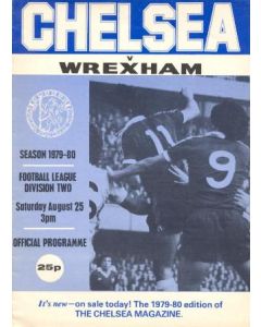 Chelsea v Wrexham official programme 25/08/1979