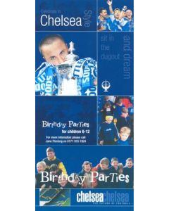 Chelsea Birthday Parties for children 6-12 leaflet