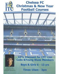 Chelsea Christmas & New Year Football Courses flyer