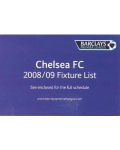 Chelsea Fixtures 2008-2009